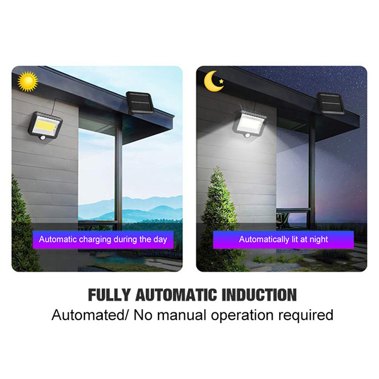 100cob Solar Energy Wall Mounted Night Lamp Motion Light Sensor Outdoor Waterproof Garden Security Light No.268580