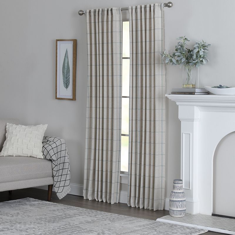 NATCO Province Woven Windowpane Window Curtain Panel