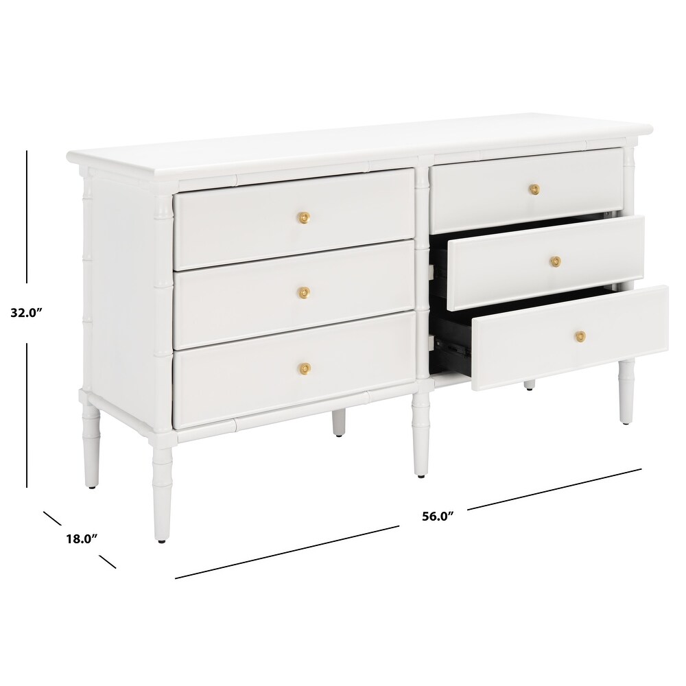 SAFAVIEH Couture Mina 6 Drawer Dresser