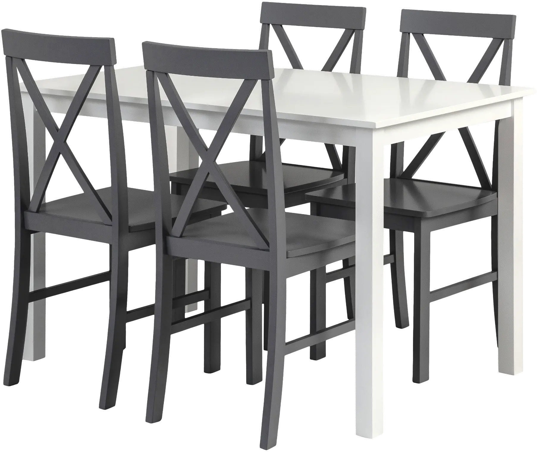 McHale White and Gray 5 Piece Dining Room Set - Walker Edison