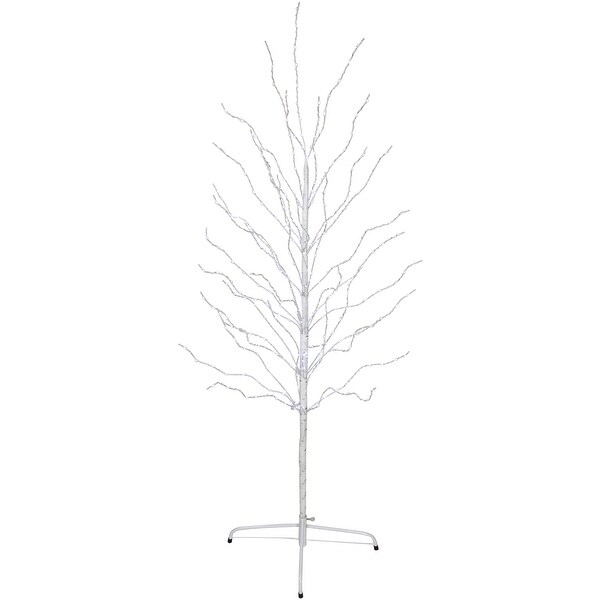 5' LED Lighted White Birch Christmas Twig Tree