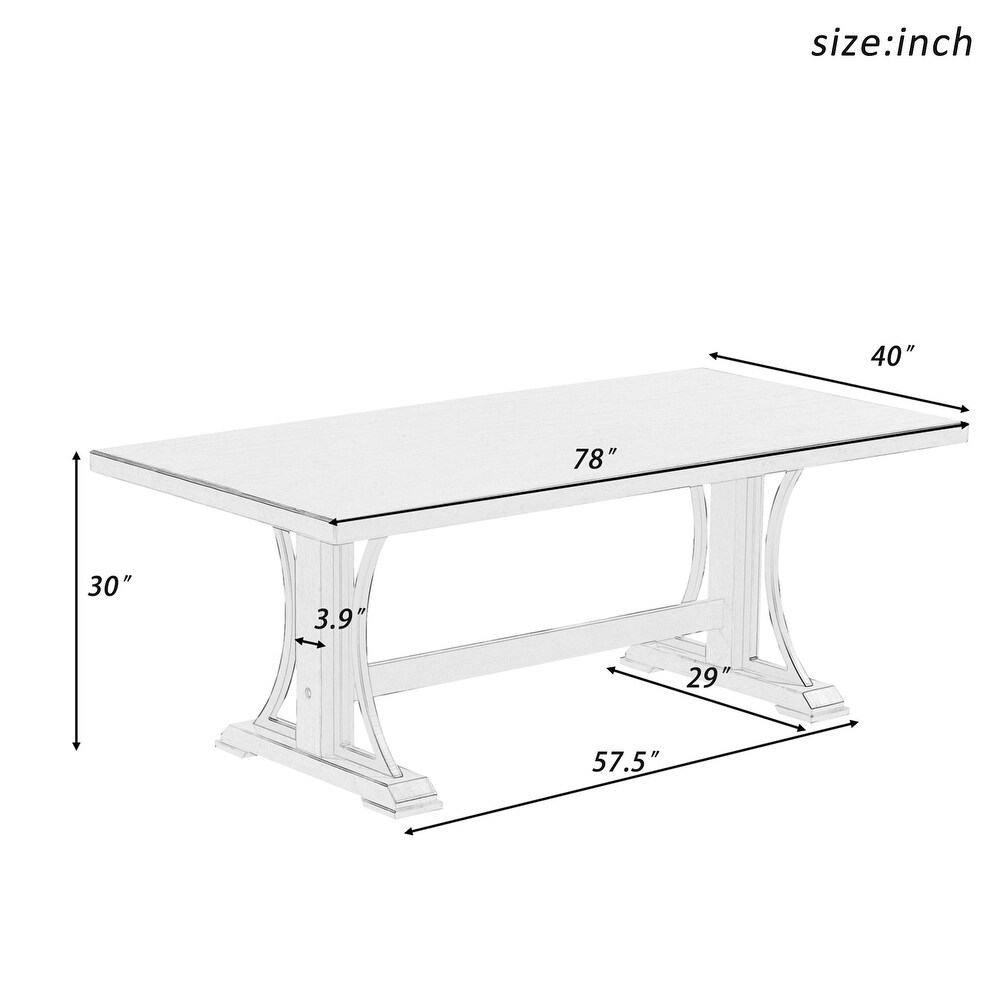 Retro Style Dining Table 78\