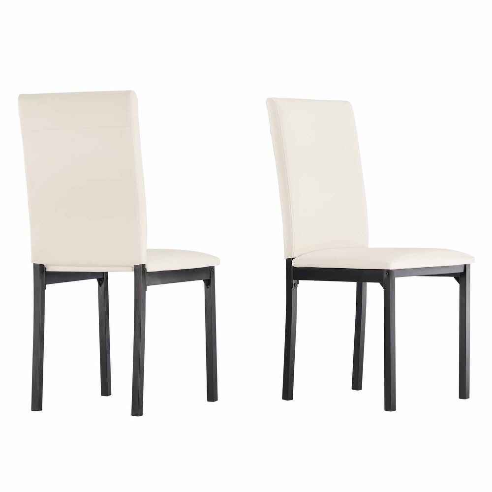 Darcy Espresso Metal Upholstered Dining Chair (Set of 2) by iNSPIRE Q Bold