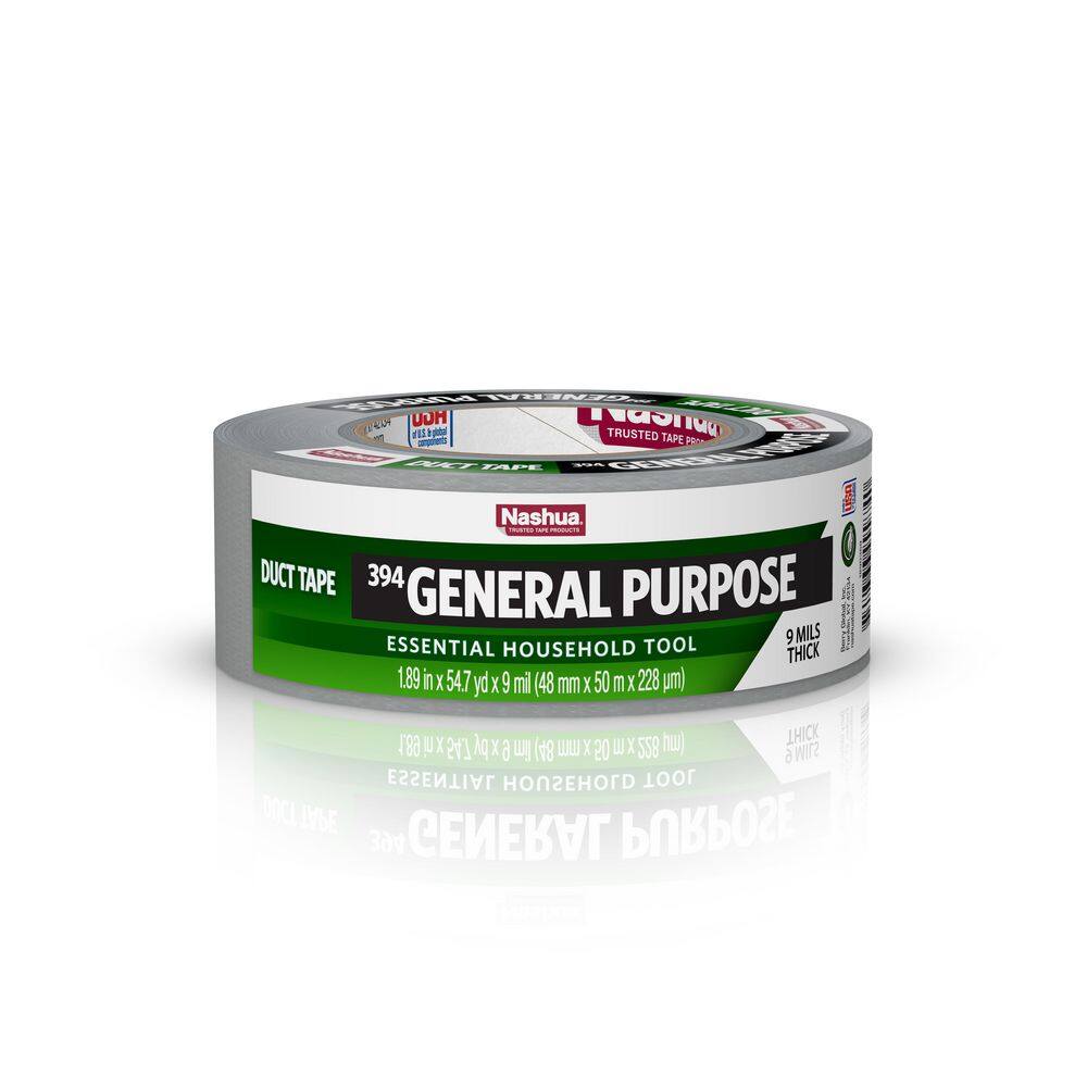 Nashua Tape 1.89 in. x 55 yd. 394 General Purpose Duct Tape in Silver 1529728