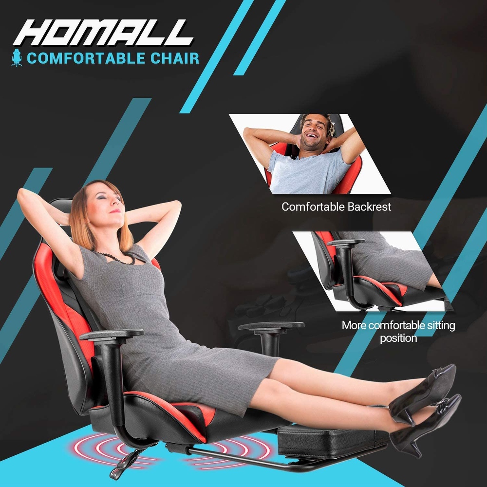 Gaming Chair with Footrest   Ergonomic Desk Chair