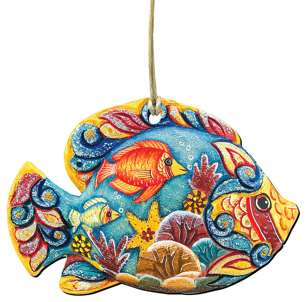 Tropical Fish Ornament   Traditional   Christmas Ornaments   by G. DeBrekht  Houzz