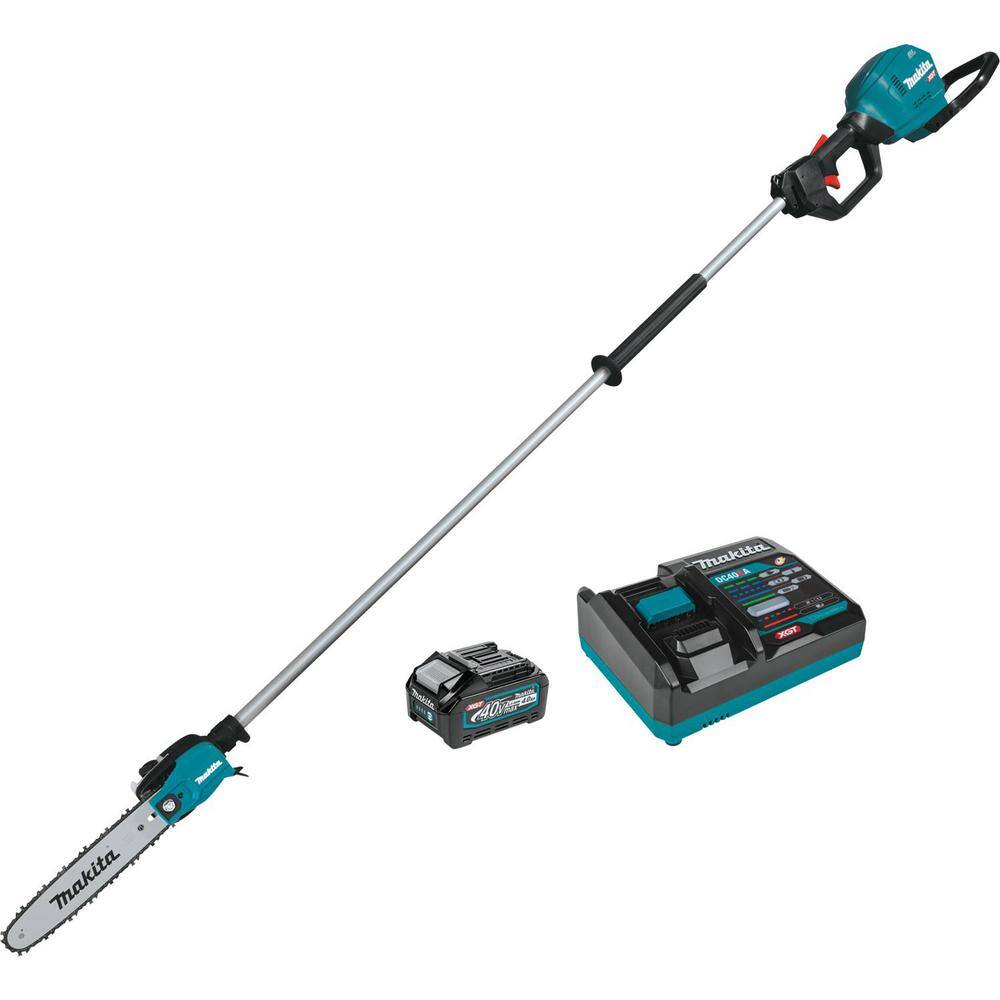 Makita XGT 10 in. 40V max Brushless Electric Cordless Pole Saw Kit 8 ft. Length (4.0Ah) GAU01M1