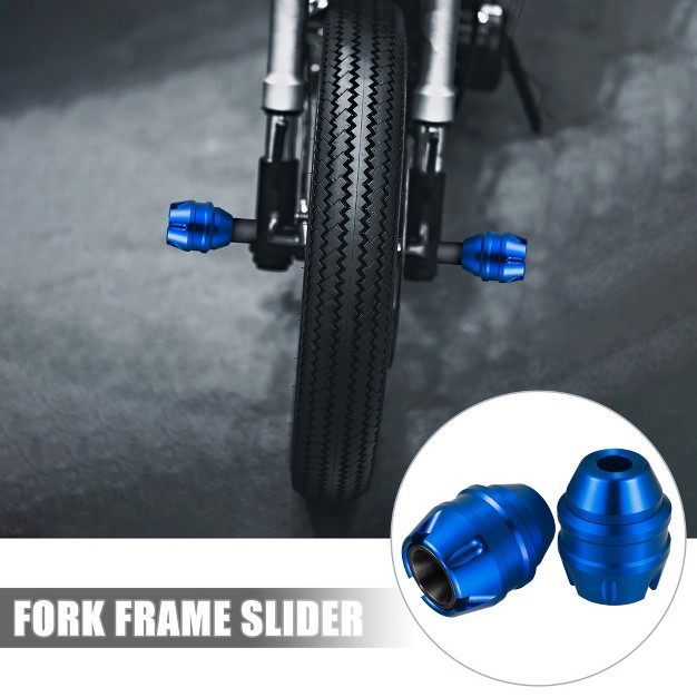 Unique Bargains Anti Drop Fork Frame Slider Motorcycle Wheel Crash Falling Protection 1 Pair