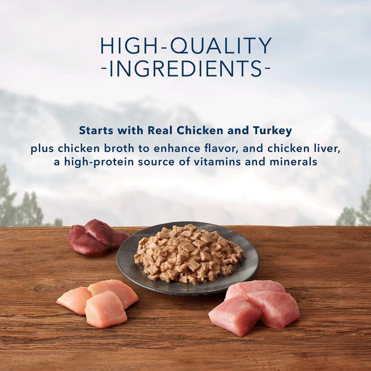 Blue Buffalo Wilderness Wild Delights Flaked Chicken and Turkey Grain-Free Canned Cat Food