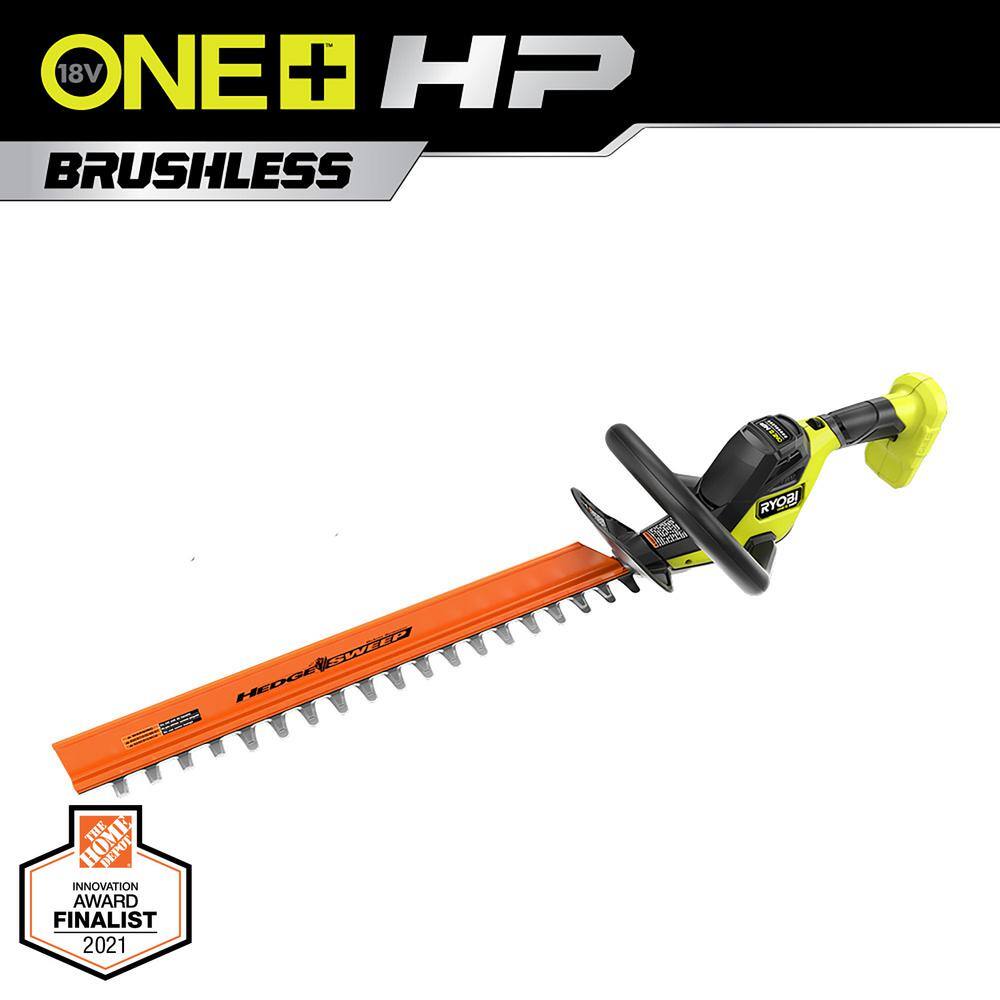 RYOBI ONE+ HP 18V Brushless 22 in. Cordless Battery Hedge Trimmer (Tool Only) P2608BTL