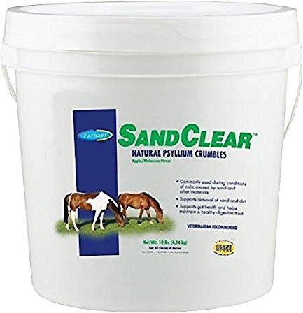 Farnam SandClear Natural Psyllium Fiber Crumbles Apple/Molasses Flavor Horse Supplement