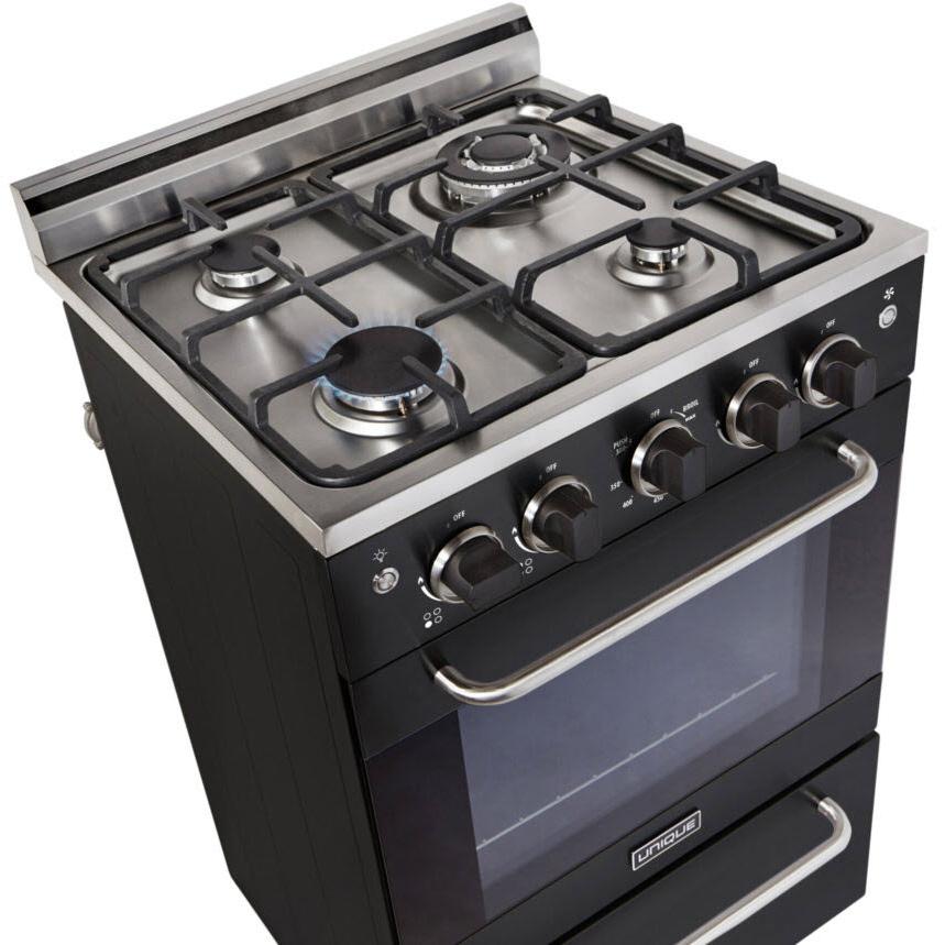 Unique Appliances 20-inch Freestanding Gas Range with Convection Technology UGP-20V PC1 B