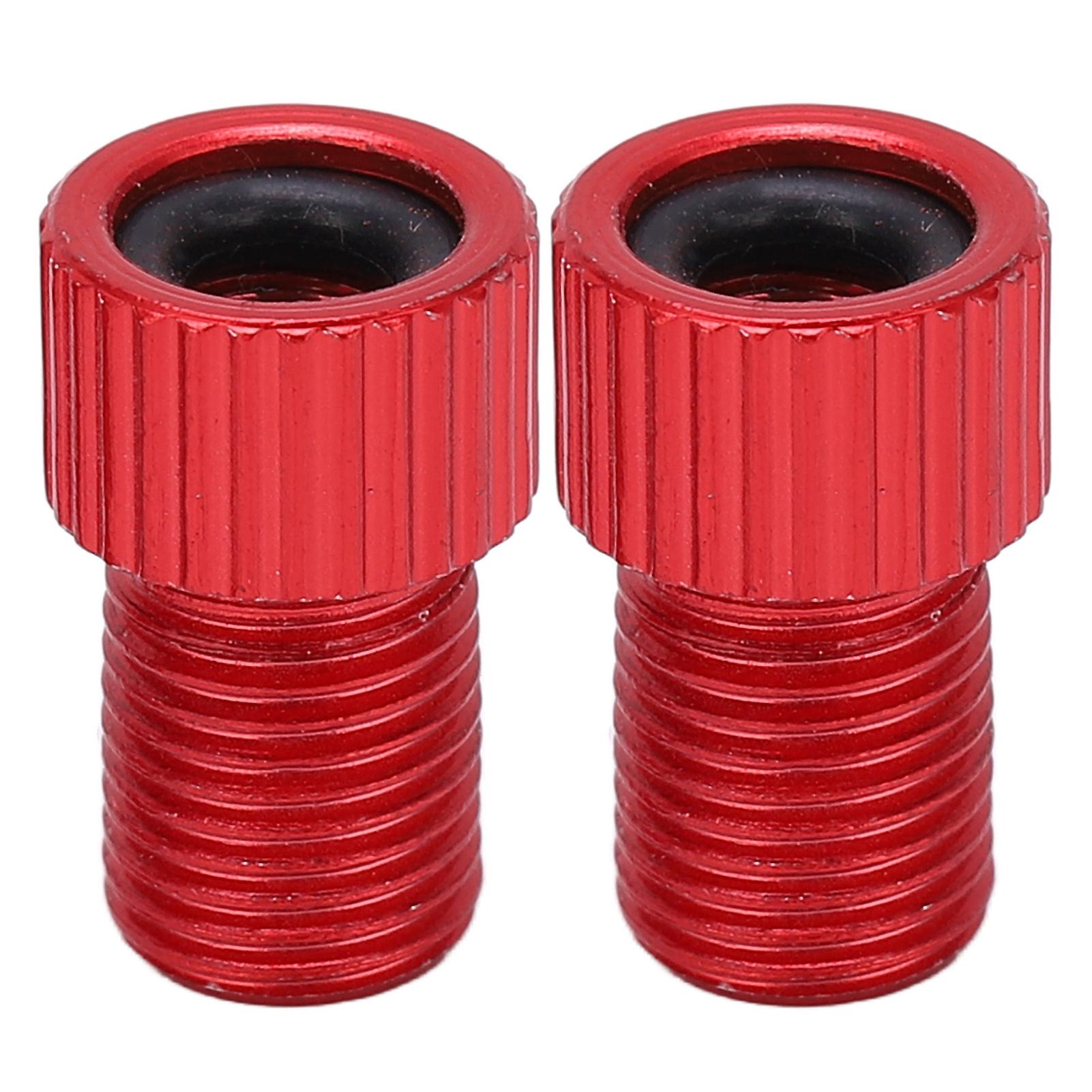 2pcs/set Presta To Schrader Bicycle Valve Converter Wearproof Mountain Bike Pump Adapterred