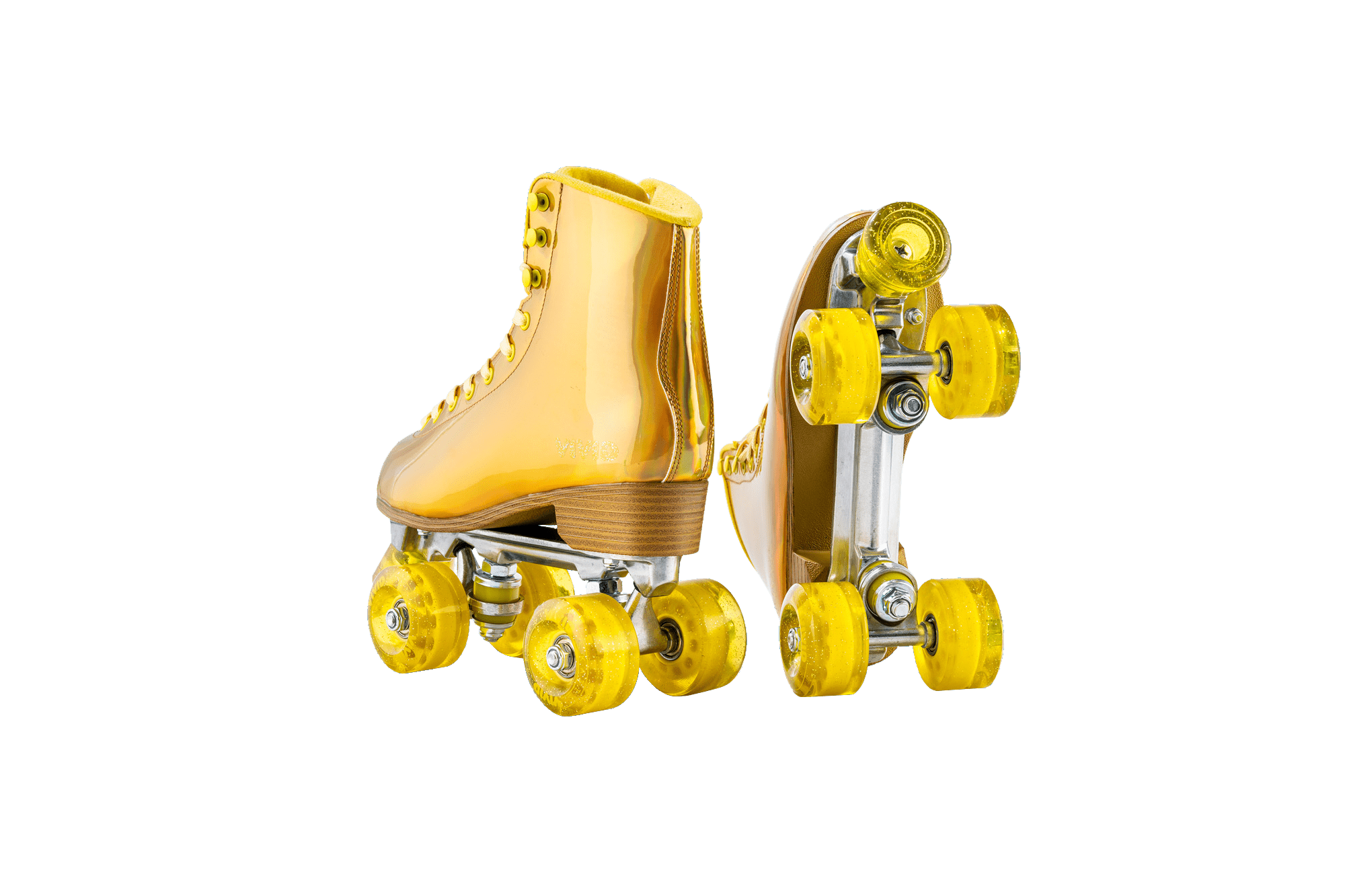 Gold Prisma Roller Skates