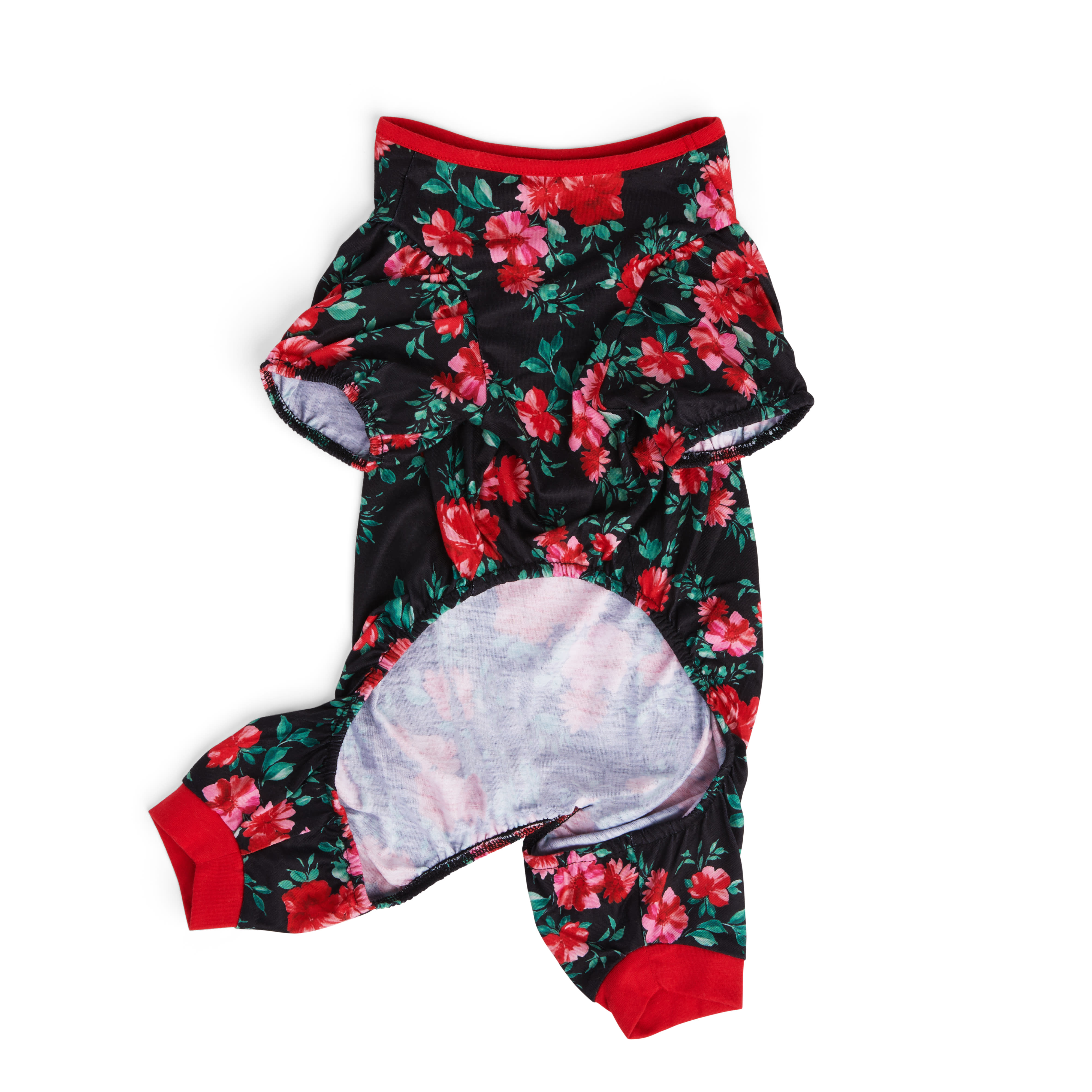 YOULY Rose Floral Pet Pajamas， XX-Small