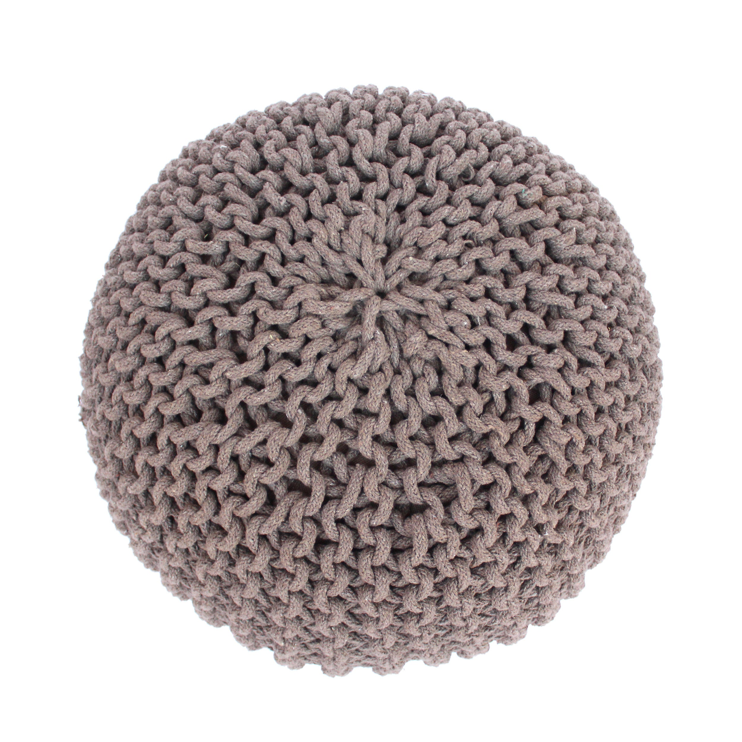 Poona Handcrafted Modern Cotton Pouf