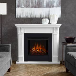 Real Flame Ashley 48 in. Electric Fireplace in White 7100E-W