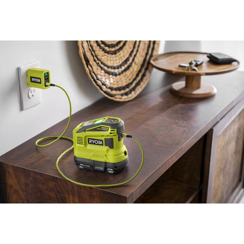 RYOBI 150Watt Push Start Power Source and Charger for ONE 18Volt Battery with 20 Ah Battery