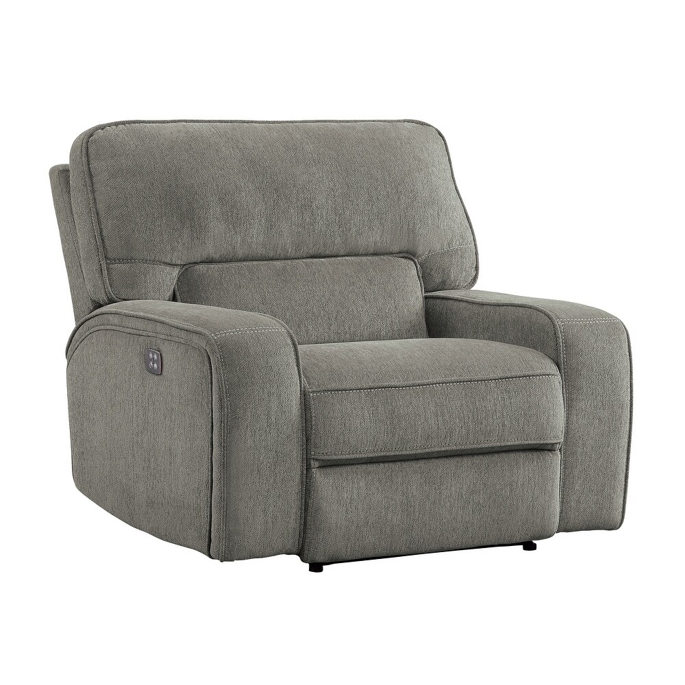 Eymard Chenille Fabric Power Reclining Chair