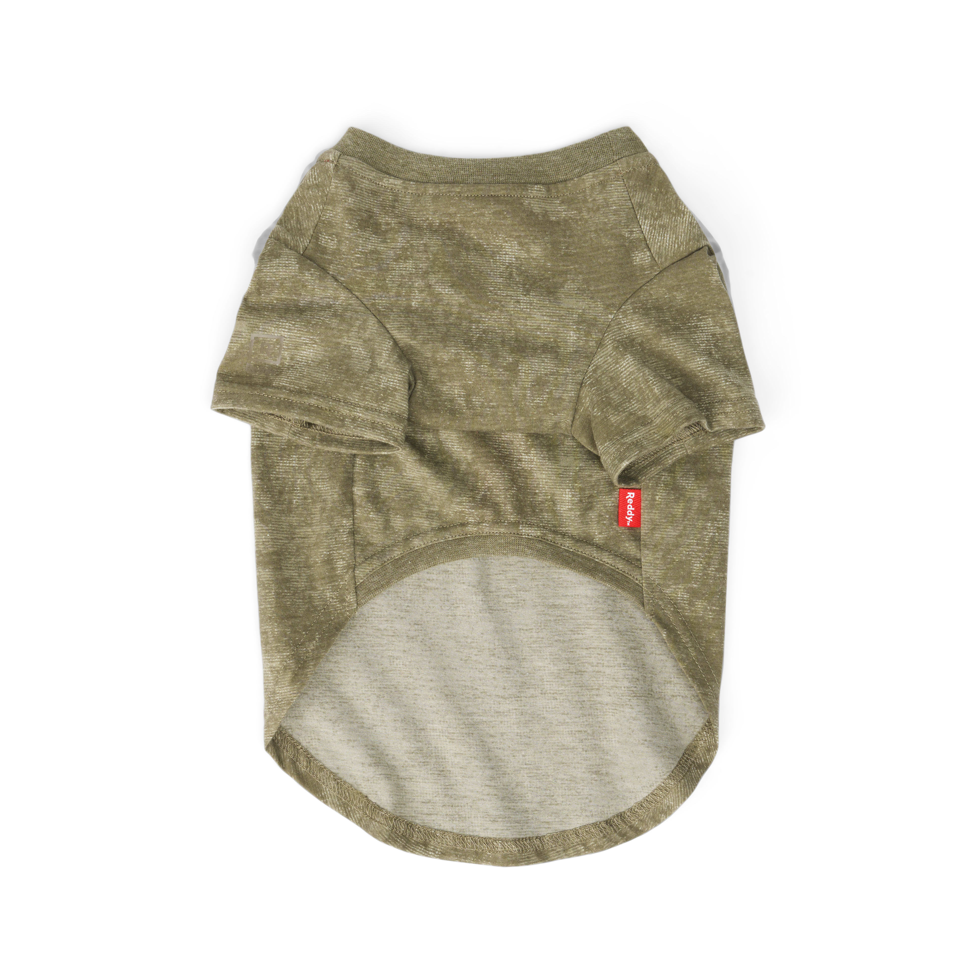 Reddy Olive Tiger Tee for Dogs， X-Small