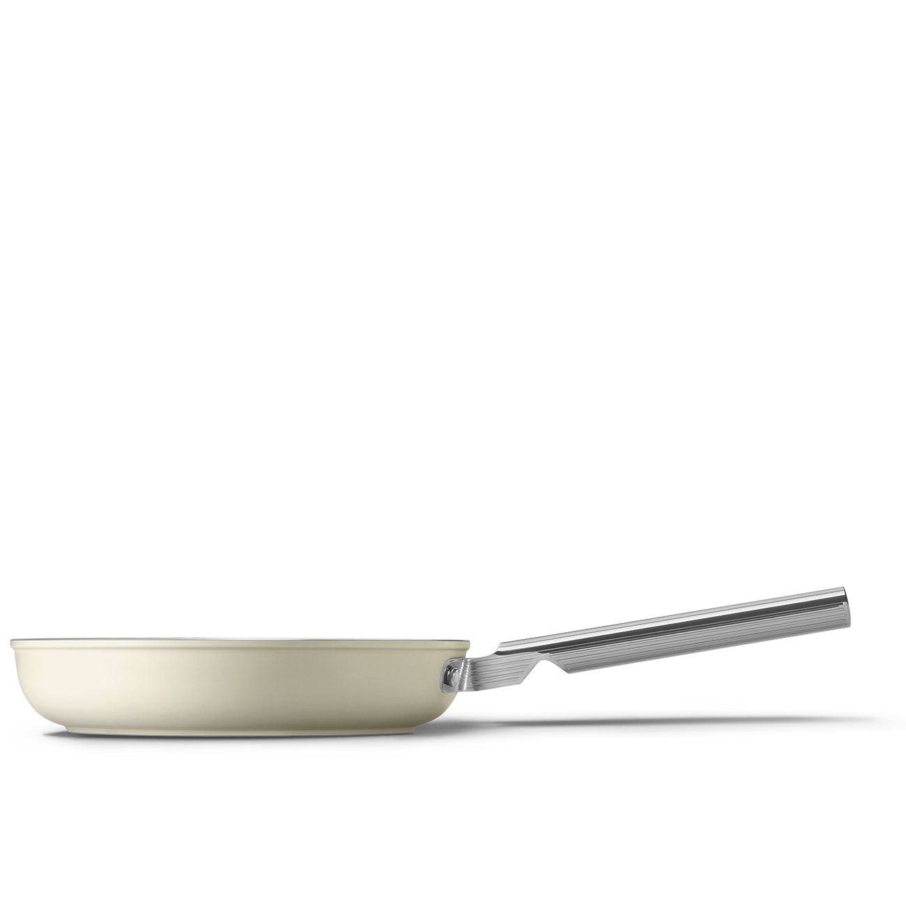 Smeg Cookware 50's Style Nonstick Frying Pan, 11-Inches, Cream