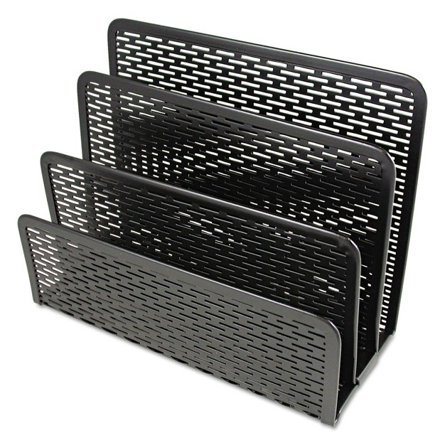 Artistic Urban Collection Punched Metal Letter Sorter 6 1 2 X 3 1 4 X 5 1 2 Black Art20003