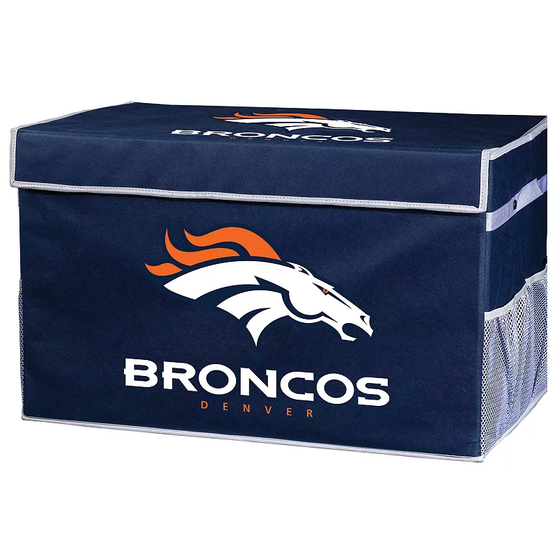 Franklin Sports Denver Broncos Small Collapsible Footlocker Storage Bin