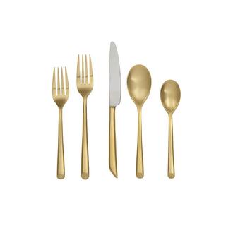 Towle Living Satin Gold Wave 20-Piece Flatware Set (Service for Set for 4) 5213011