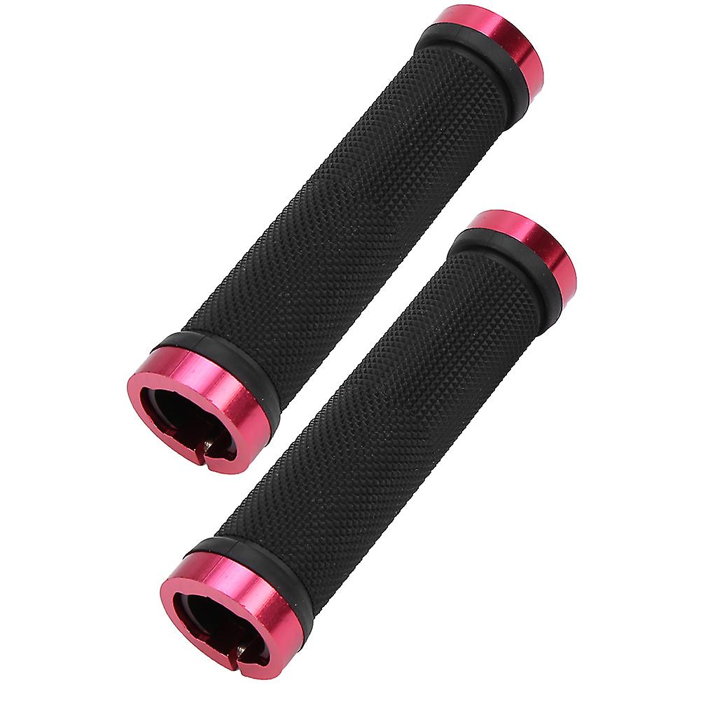 Handlebar Grips Hand Grips Cover Cushiony For Cycling Road Bike Folding Bikes (red)