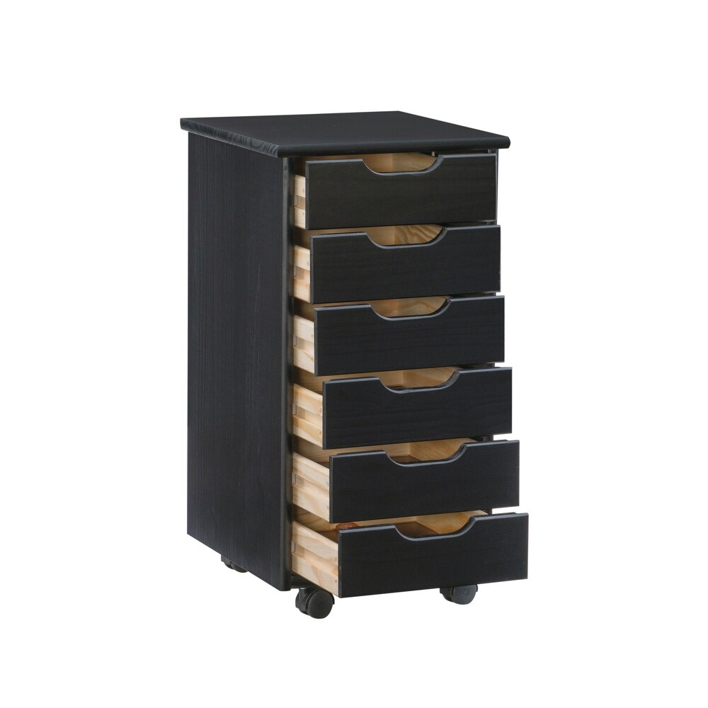 Bridgton Six Drawer Roll Cart