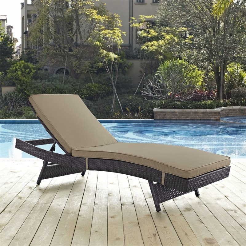 Convene Outdoor Wicker Rattan Chaise   Tropical   Outdoor Chaise Lounges   by ShopFreely  Houzz