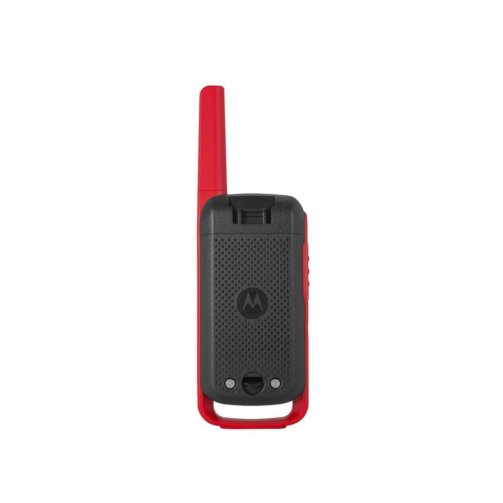 MOTOROLA SOLUTIONS Talkabout T210TP Rechargeable Two-Way Radio om Black with Red (3-Pack) T210TP