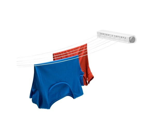 HoneyCanDo 6Line Extendable Clothesline DRY01626