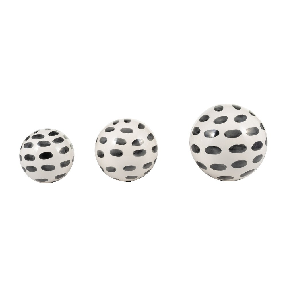 Set of 3 Ceramic Orbs 4\