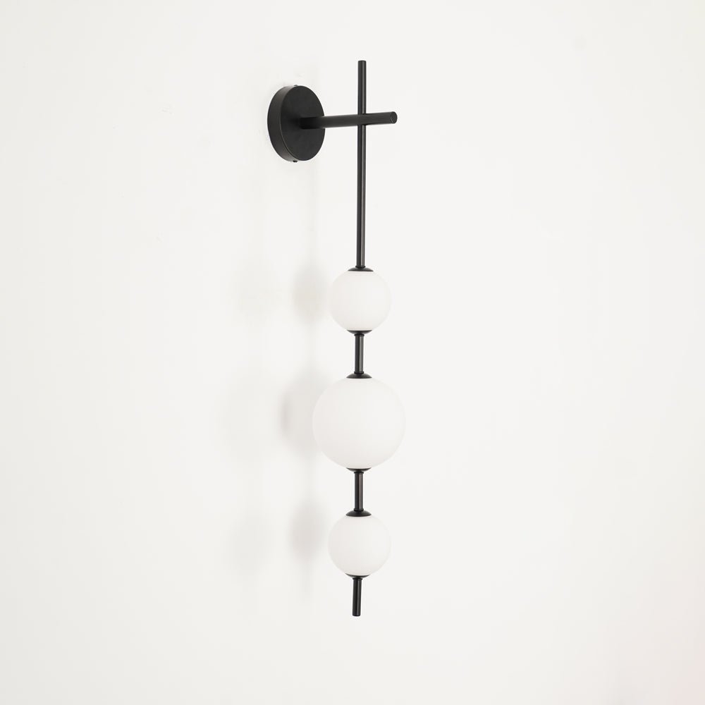 Vertical Globe Plug-in Wall Lamp