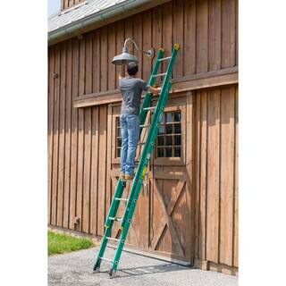 Werner 20 ft. Fiberglass D-Rung Extension Ladder with 225 lb. Load Capacity Type II Duty Rating D5920-2