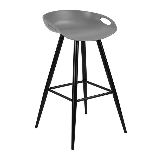 Mordern Barstool with Metal Legs Grey