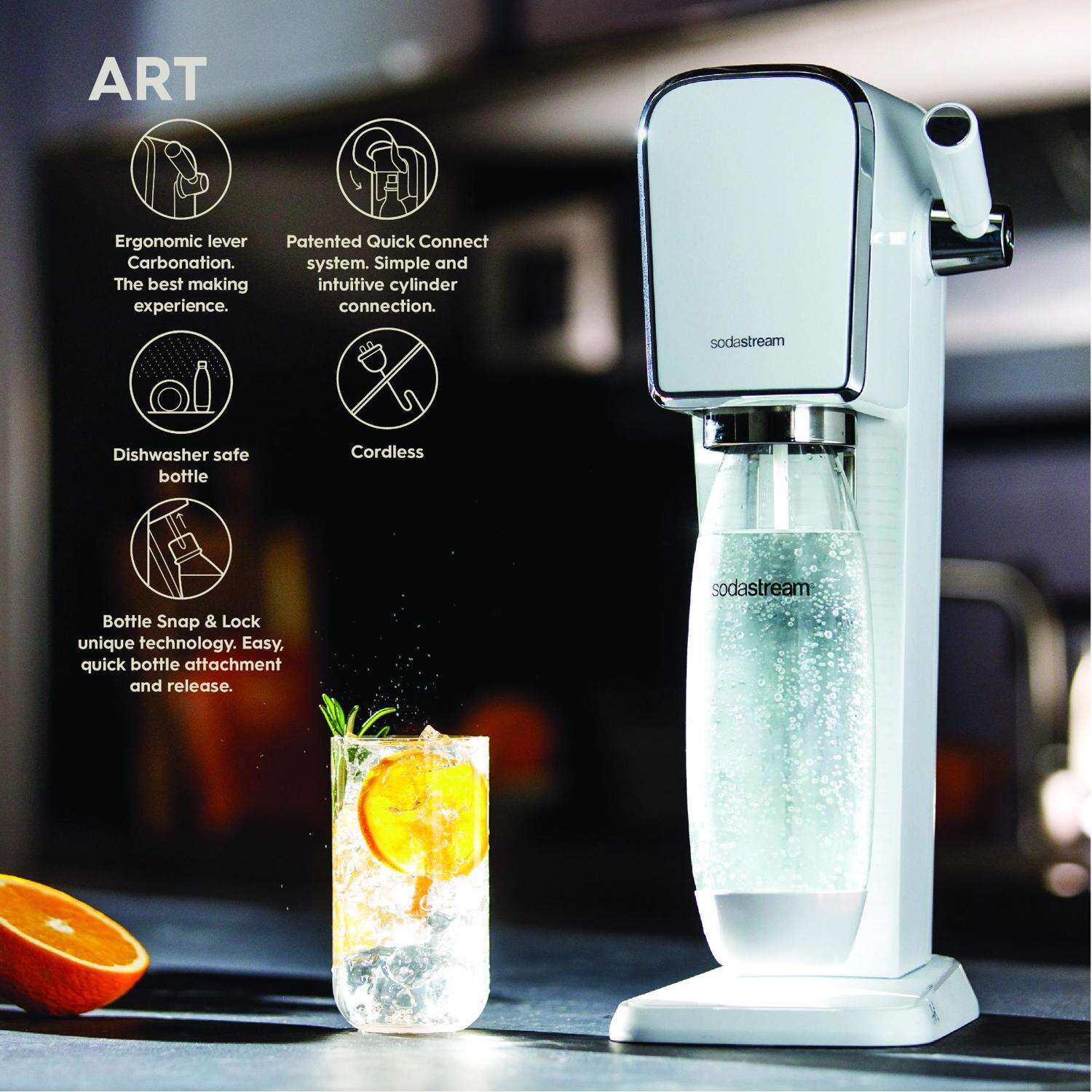 SodaStream ART Machine White 1 L Soda Maker 1 pk