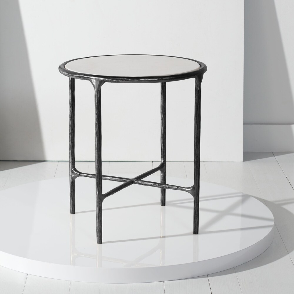 SAFAVIEH Couture Jessa Forged Metal Round End Table   18\