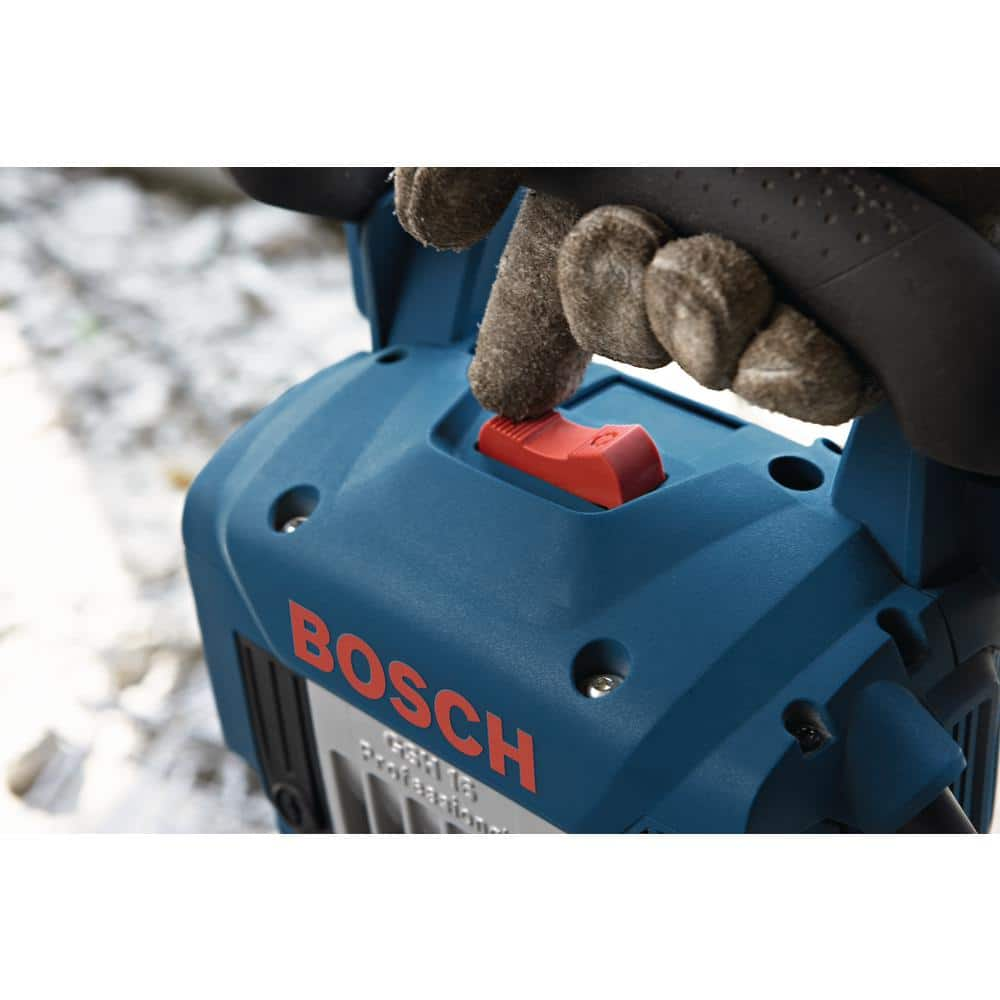 Bosch 15 Amp 1-1/8 in. Corded Concrete Electric Hex Breaker Hammer Kit with Hard Carrying Case with Wheels 11335K