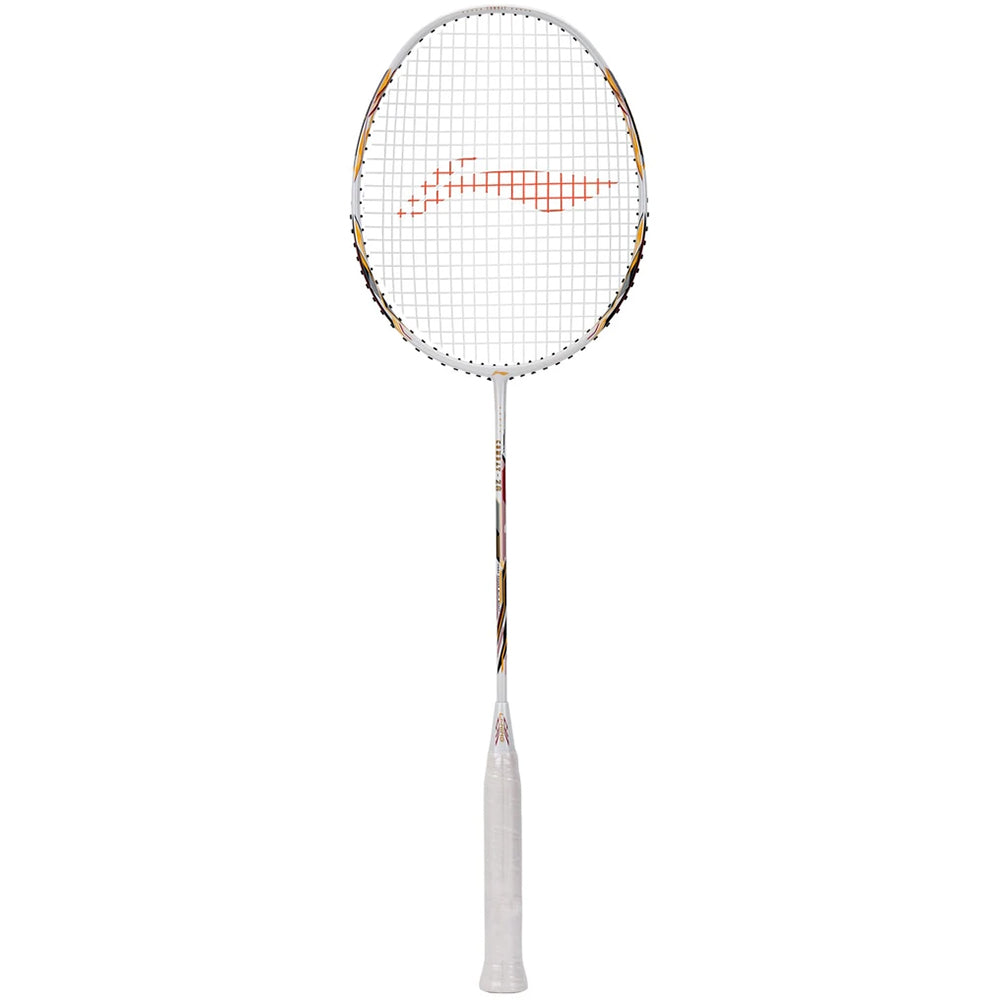 Li-Ning Combat Z8 Badminton Racket (White/Gold/Red) - 80 Grams