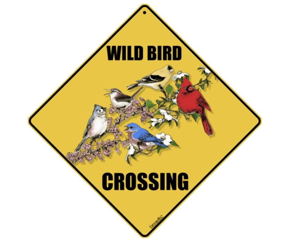 Wild Bird Crossing Sign by Crosswalks