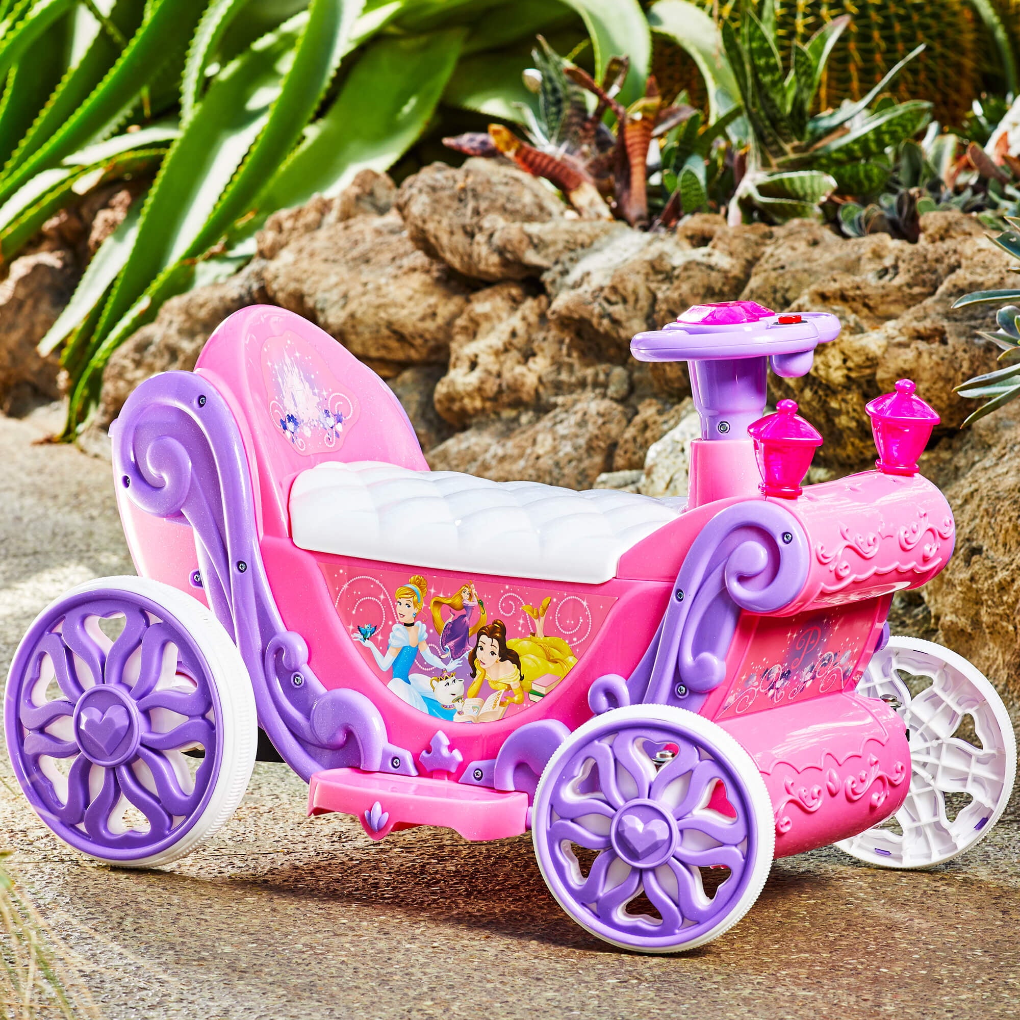 Disney Princess Girls’ 6V Battery-Powered Ride-On Quad Toy by Huffy