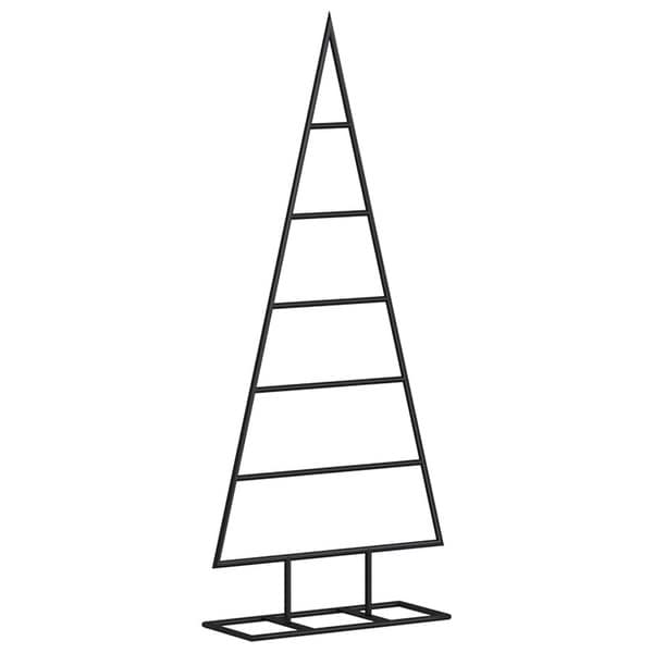 vidaXL Metal Christmas Tree for Decoration Black