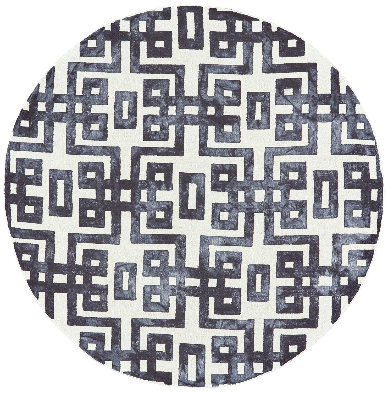 Marengo Hand Tufted Black and Ivory Rug by BD Fine