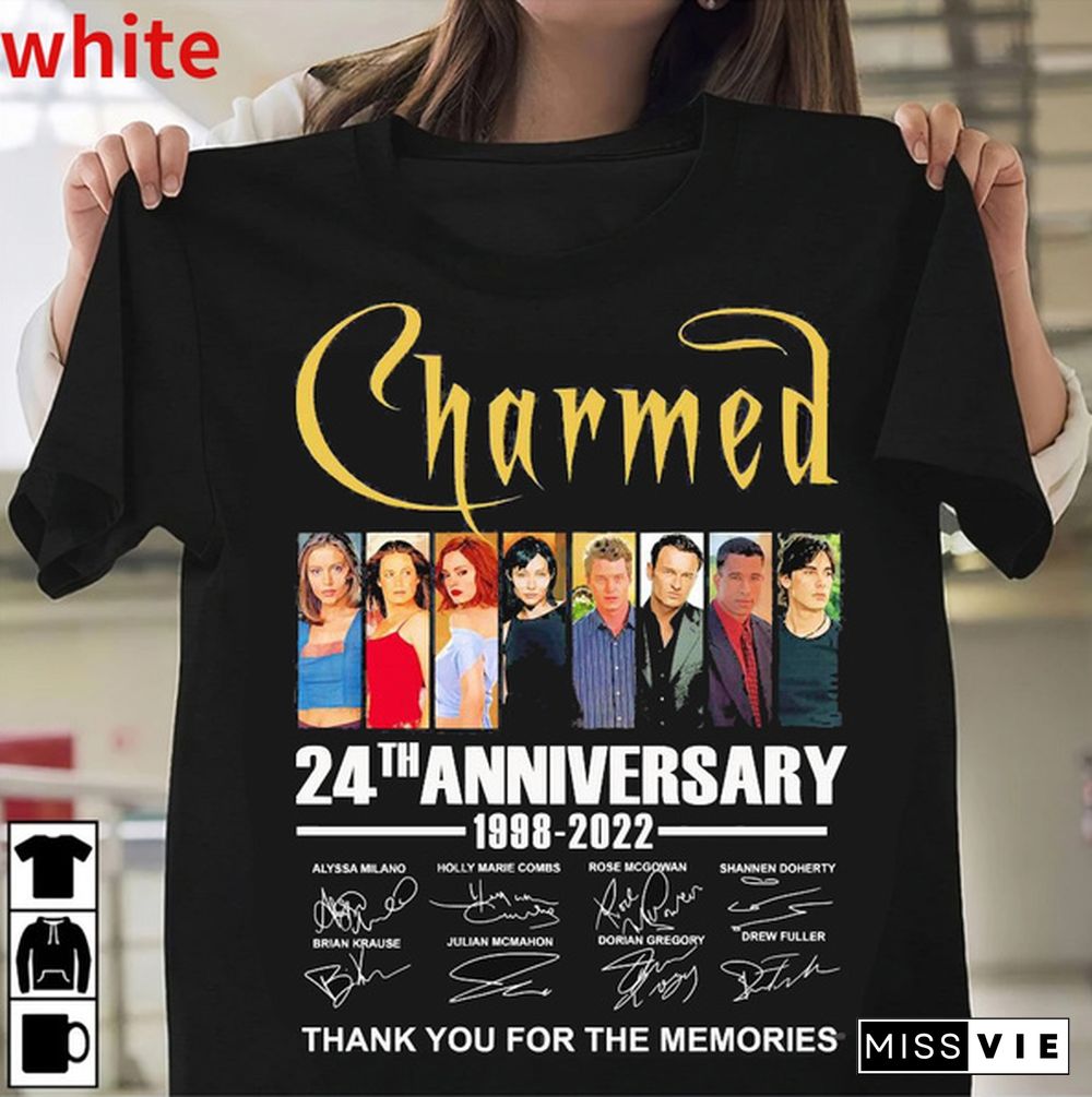 Charmed 24th Anniversary 1998-Signature Thank You for The Memories T-shirt