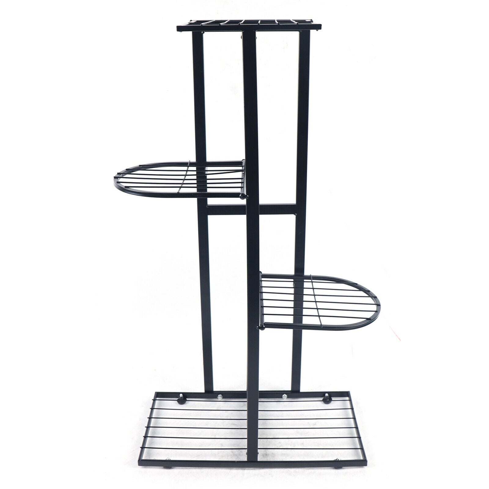 4 Tier Iron Flower Pot Holder Plant Stand Storage Shelf Planter Display Rack Space Saving Sturdy Durable Good Quality for Bedroom Living Room Corridor Porch