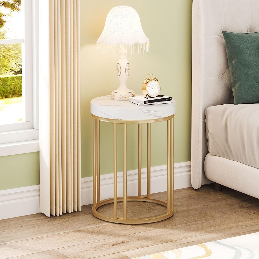 Nightstand Round Side End Table Side Table