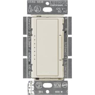 Lutron Maestro Dimmer Switch for Incandescent Bulbs 1000-Watt Single-Pole3-WayMulti-Location Light Almond (MA-1000-LA) MA-1000-LA