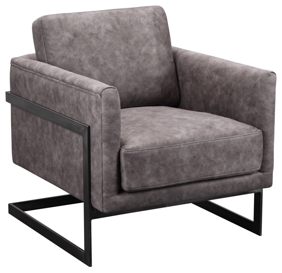 Luxe Club Chair   Industrial   Armchairs And Accent Chairs   by Morning Design Group  Inc  Houzz